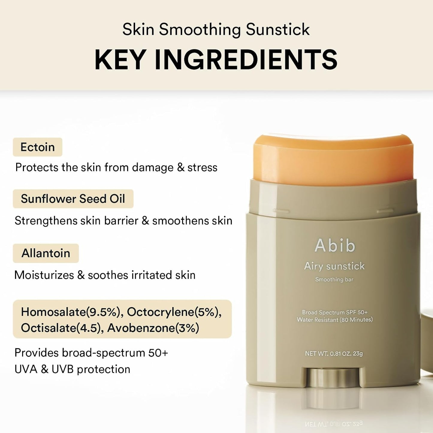 Airy & Quick Sunstick DUO SPF50+ Broad Spectrum Semi-Matte & Quick Glowy Finish, No White Cast, Korean Sunscreen Stick for All Skin Types, 2 Count